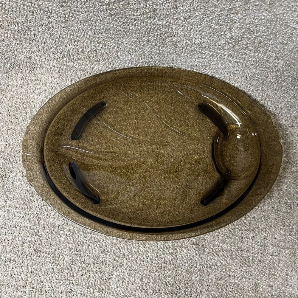 Vintage Pyrex Tree Of Life Footed Serving Platter
